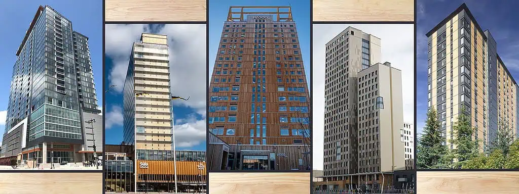 edificio, edificios, construcción, madera