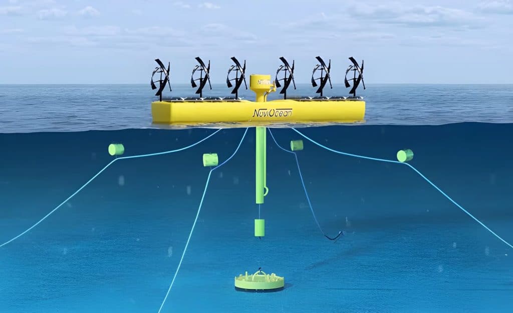 Innovación sorprendente: Empresa sueca NoviOcean crea plataforma flotante que genera energía limpia 24 horas al día, combinando energía solar, eólica y de las olas en un único sistema!