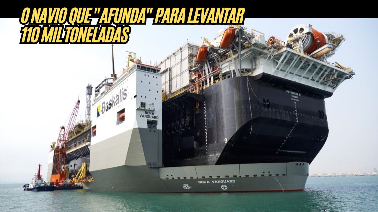 110 mil toneladas! Como o maior cargueiro semissubmersível do mundo, o BOKA Vanguard, transportou um peso histórico