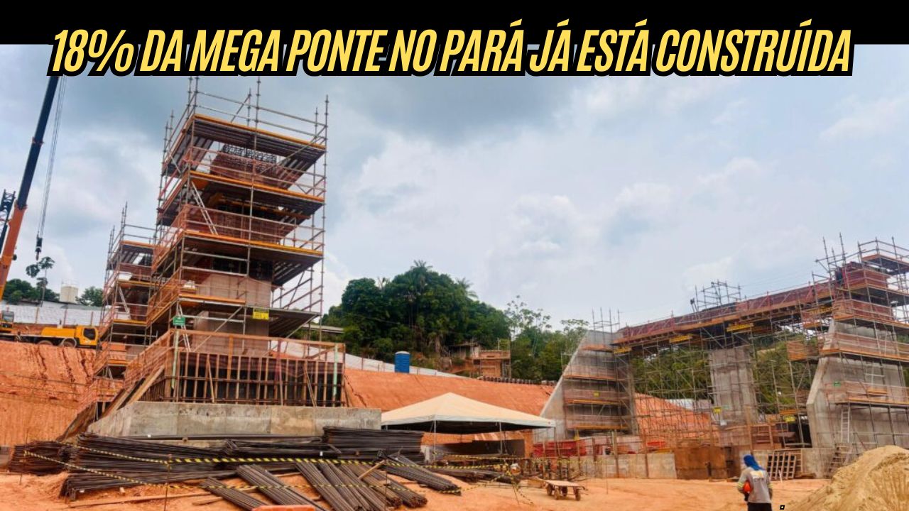 700 metros, R$ 375 milhões e um vão de 420 metros: a construção da ponte do XINGU já tem 18% das obras concluídas e revoluciona o Pará com uma MEGA obra