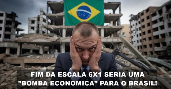 executivo desesperado com os custos que a escala 6x1 em prol da 4x3 poderia ocasionar para a empresa e empregador no Brasil