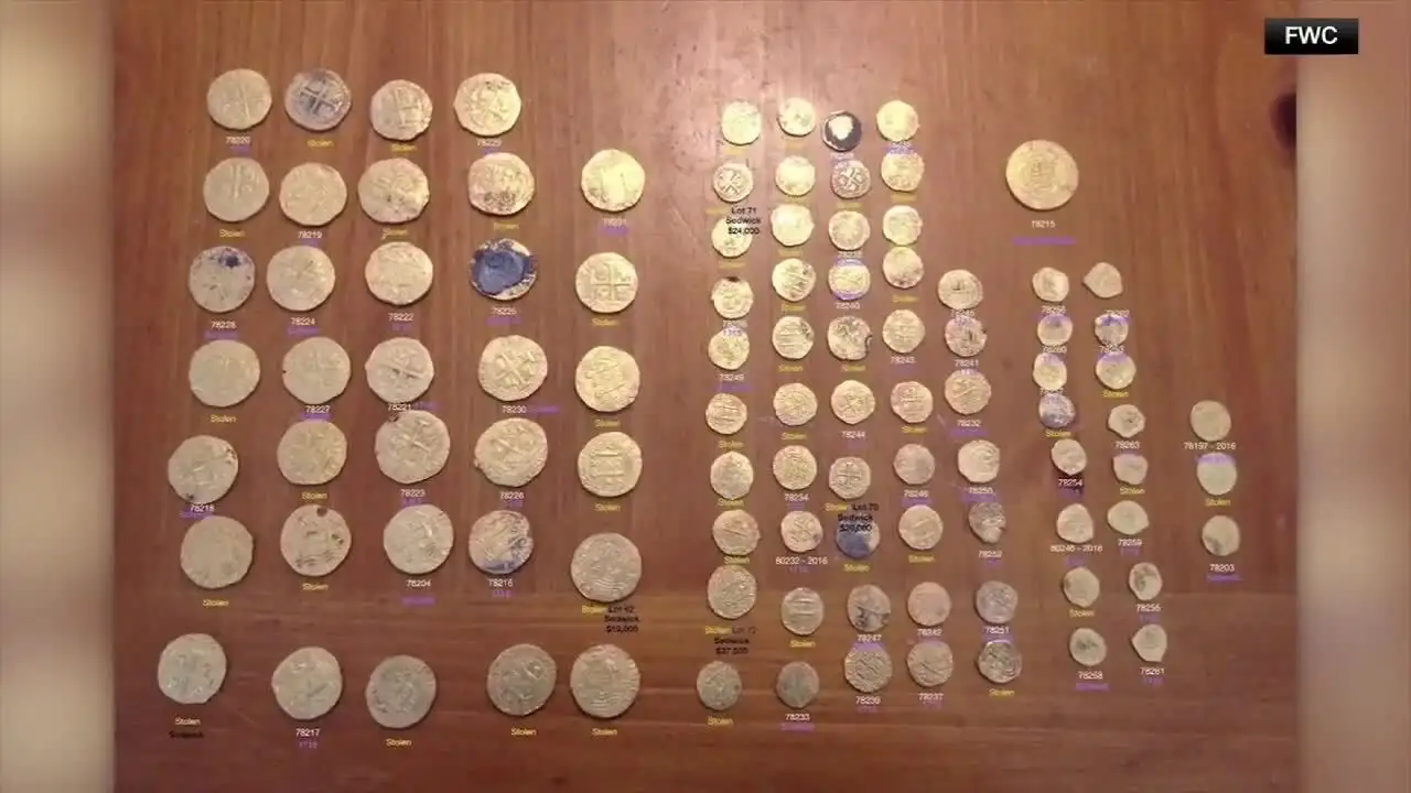 Más de US$ 1 MILIÓN en Monedas de Oro Robadas de Naufragio Español de 1715 Son Recuperadas en Florida!