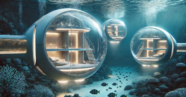 Morar no oceano será realidade em 2027 empresa revela plano para construir residências subaquáticas e transformar o fundo do mar em habitat para civis!