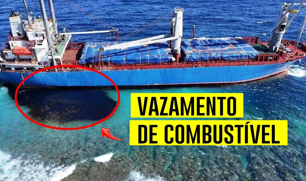 navio, vazamento de combutível
