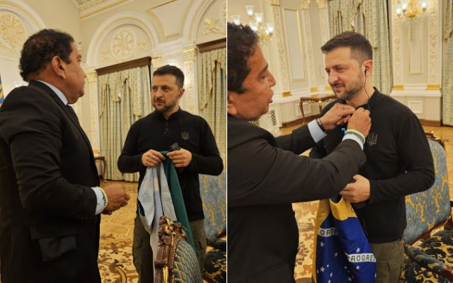 “Sé que el pueblo de Brasil está a nuestro lado”: Zelensky se encuentra con parlamentarios brasileños y impacta en reunión con líderes globales