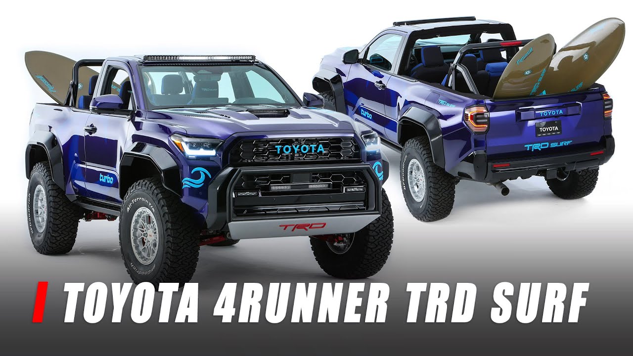 Toyota 4Runner TRD Surf Concept sorprende como picape baseada em SUV: um projeto que traz o verão para o asfalto