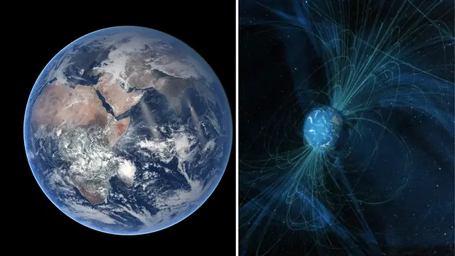 América do Norte, campo magnético