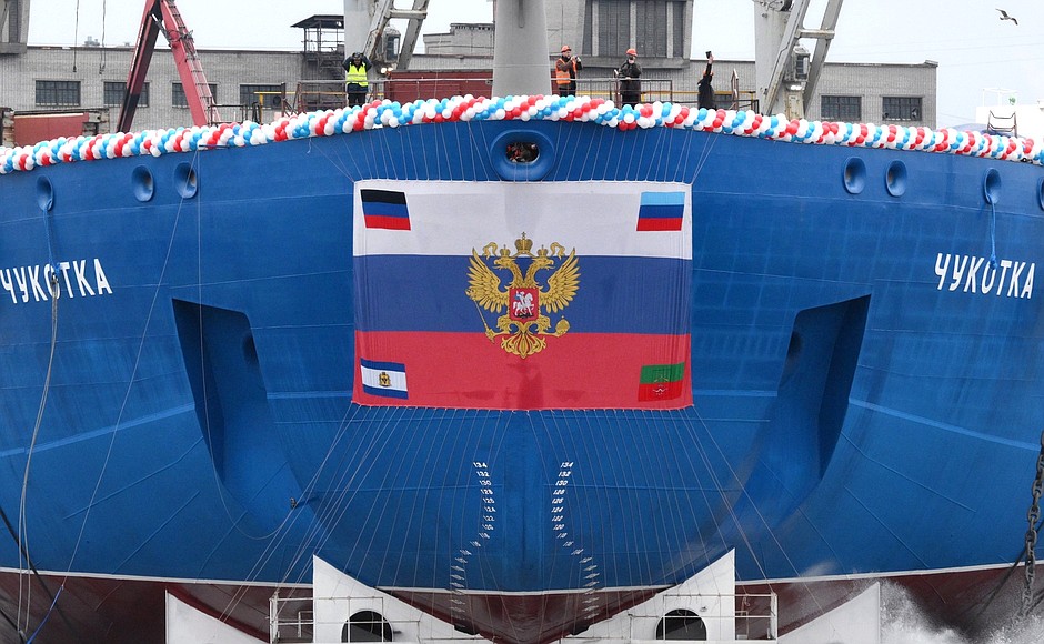 Rompehielos nuclear, Rusia, Putin