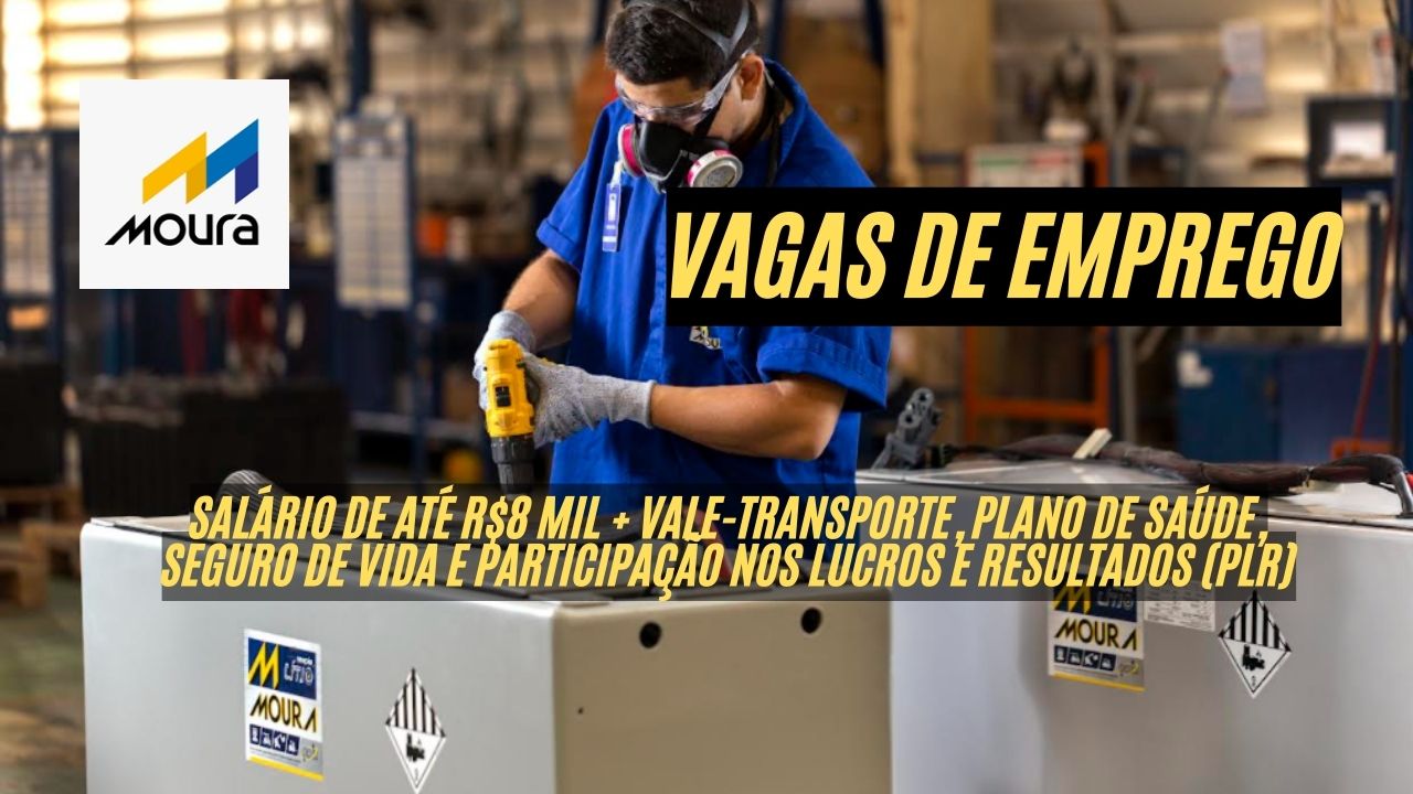 A Rede Moura está contratando! A empresa abre vagas de emprego com salário de até R$8 mil +  vale-transporte, plano de saúde, seguro de vida e participação nos lucros e resultados (PLR); Veja como participar do processo seletivo