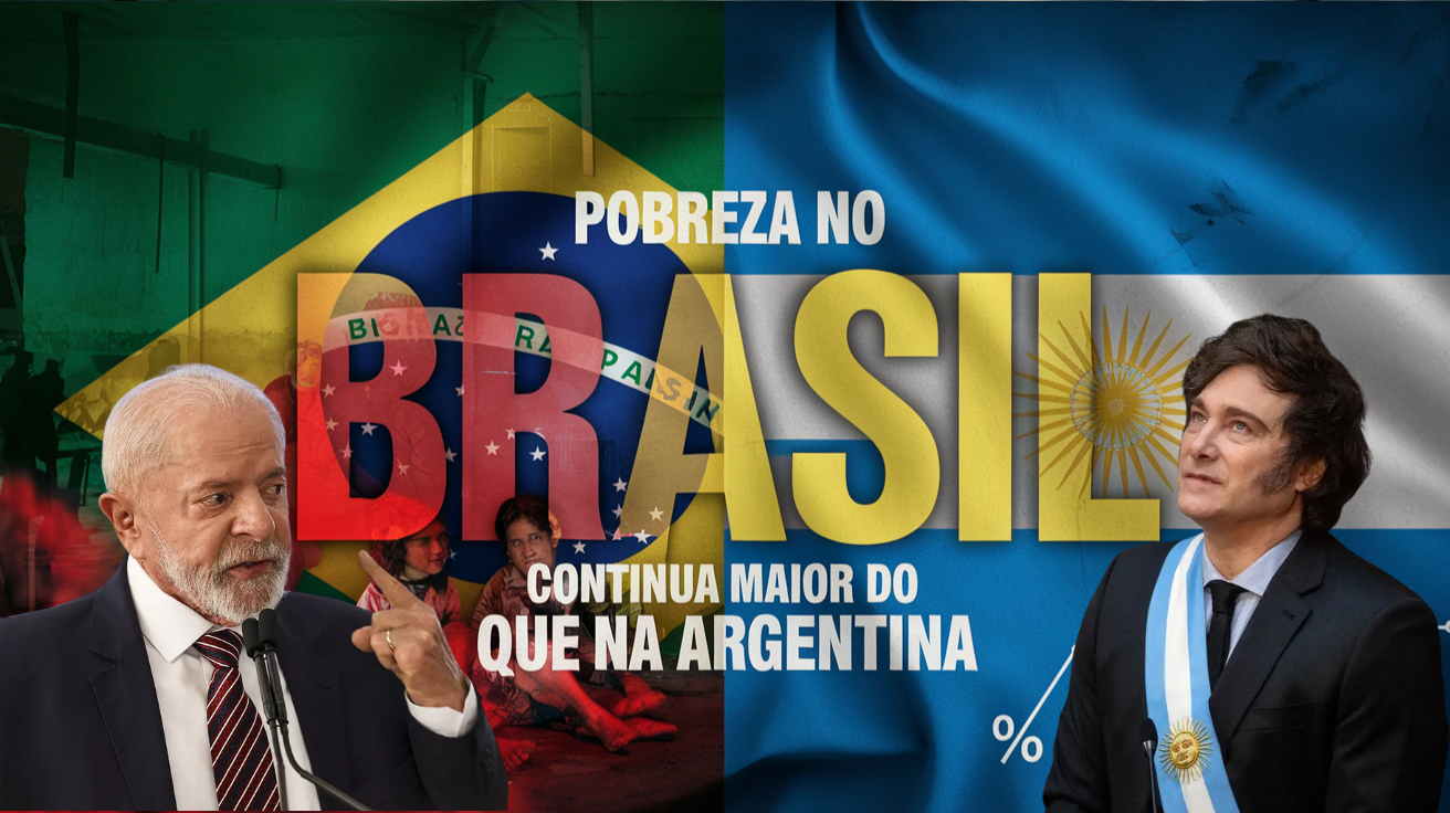 A pobreza no Brasil supera a da Argentina, mas mudanças econômicas impactam os dois países em 2024. Entenda os números e desafios.