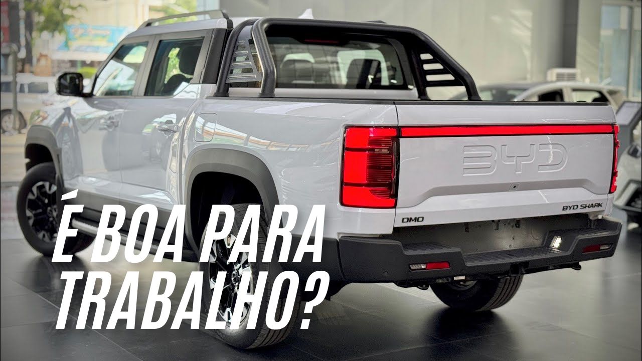 BYD Shark 2025: A picape híbrida com 437 cavalos, 100 km elétricos e mais caro que a Ranger Raptor!