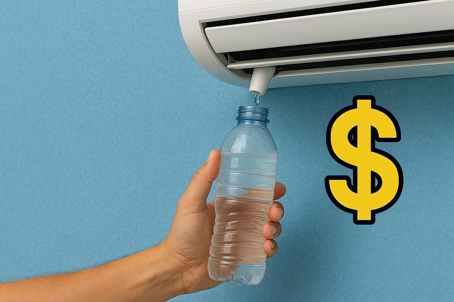 água do ar condicionado