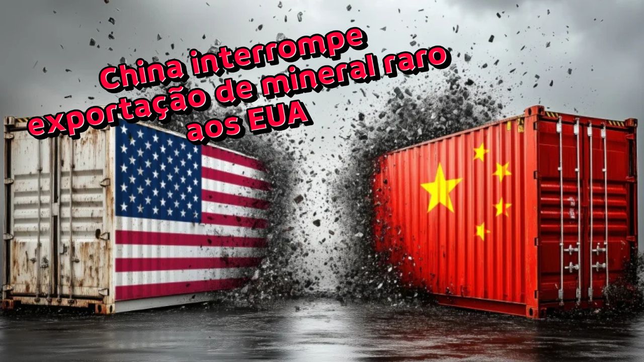 China impõe golpe bilionário aos EUA: restrição de mineral raro custa US$ 34 bilhões por década