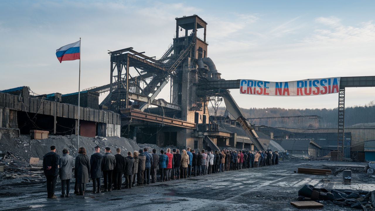 Colapso histórico na mineração: Demissões em massa na Rússia deixam trabalhadores em desespero com greves 