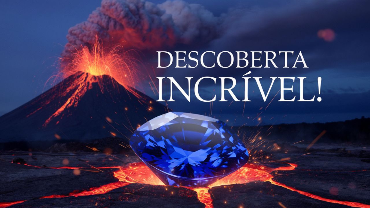 Descoberta surpreendente: Como os vulcões criam as deslumbrantes safiras azuis que hipnotizam o mundo