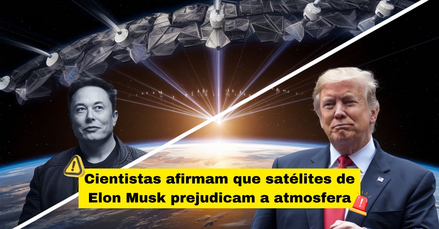Elon Musk acelera com os satélites Starlink, mas cientistas alertam riscos ambientais e falta de controle preocupam.