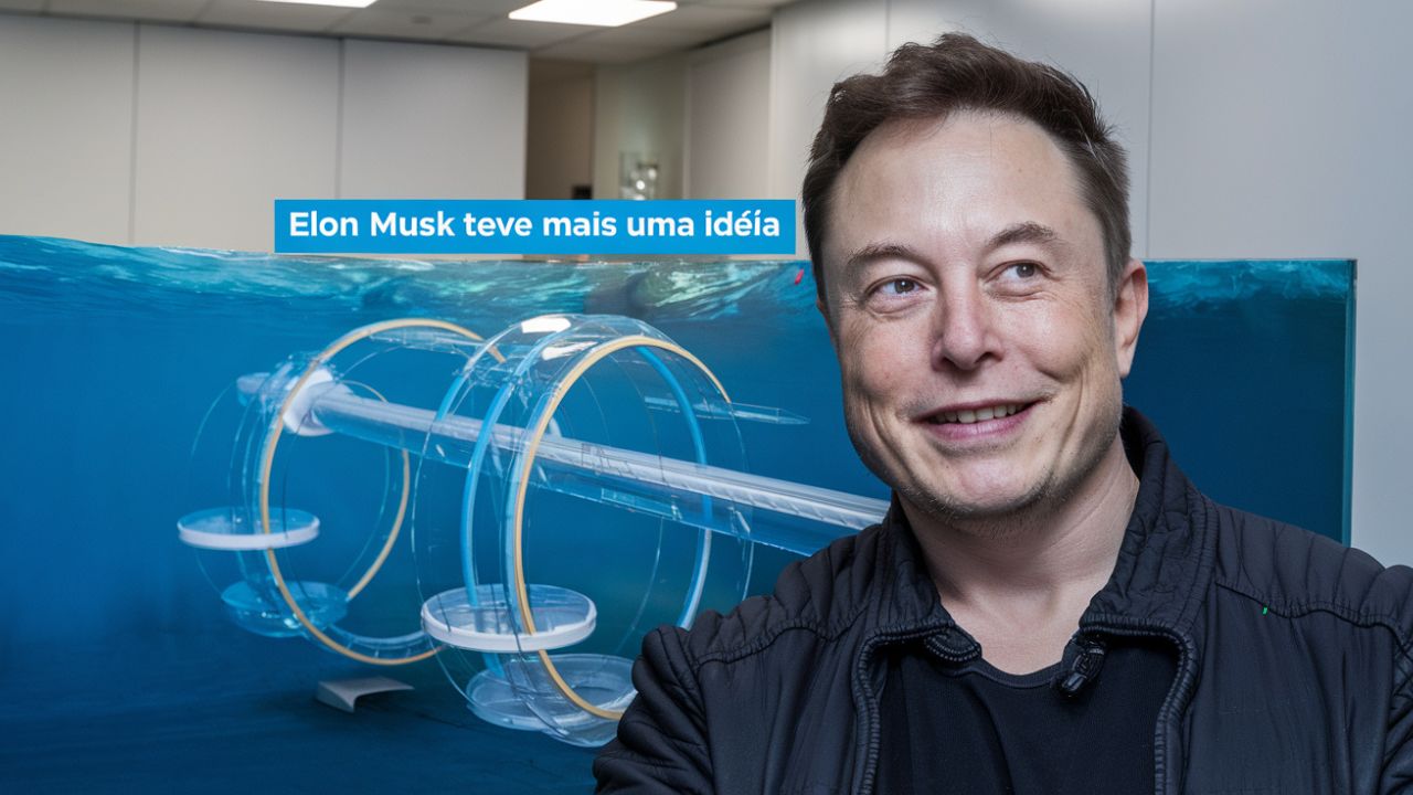 Elon Musk propõe alternativa de US$ 20 trilhões para túnel que conectará Nova York e Londres em apenas 54 Minutos
