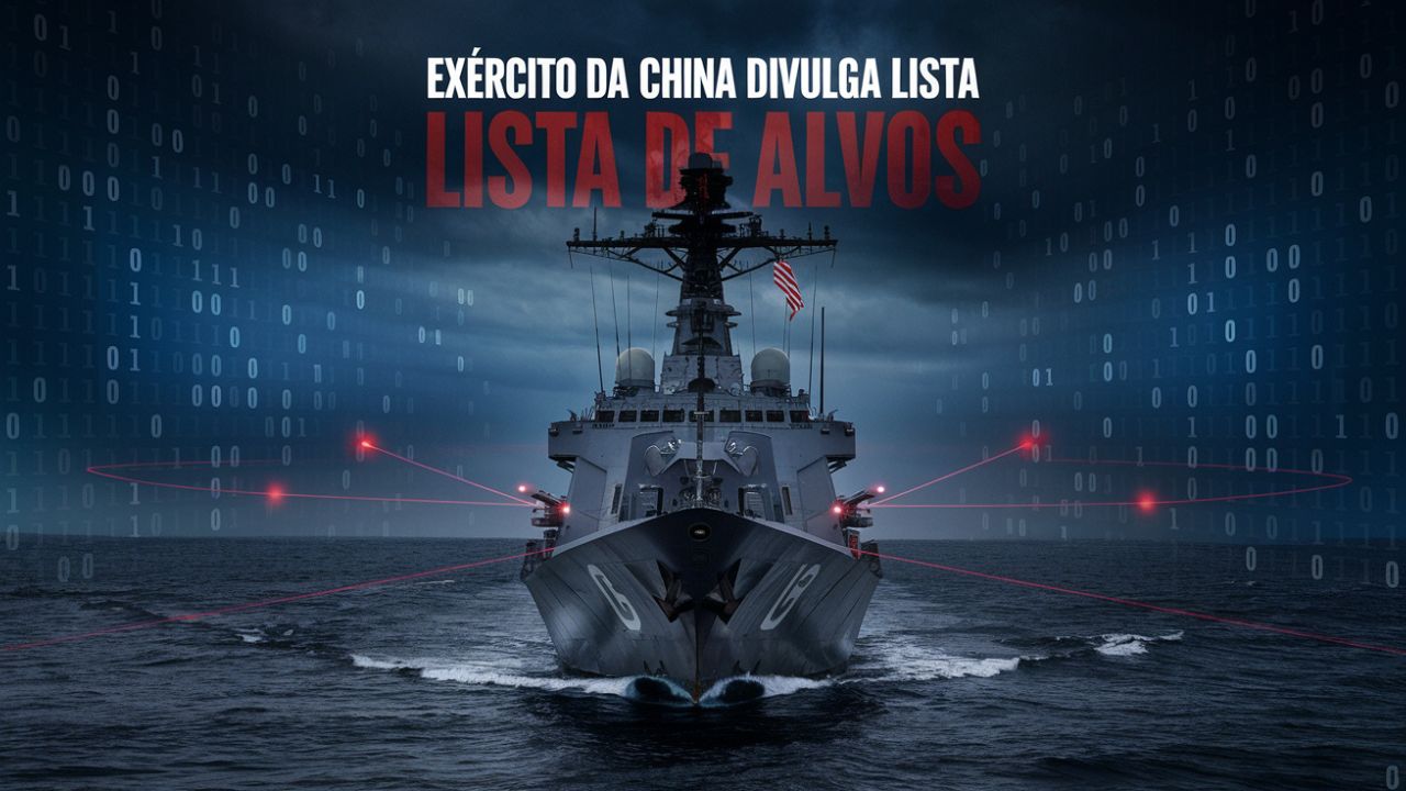 Exército da China revela lista com 15 alvos navais críticos dos EUA que podem ser atacados em guerra eletrônica
