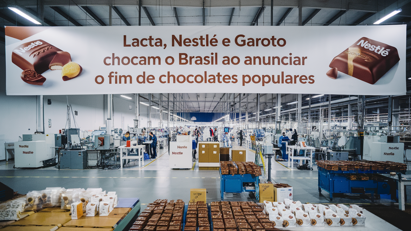 Lacta, Nestlé e Garoto surprenderam o Brasil ao anunciar o fim de 10 chocolates icônicos