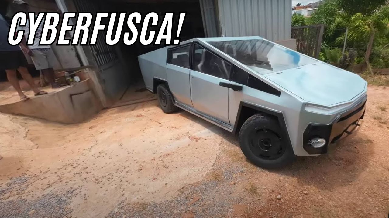 Mineiro transforma Fusca em Cybertruck brasileiro e deixa o mundo fascinado com o Cyberfusca inspirado na Tesla