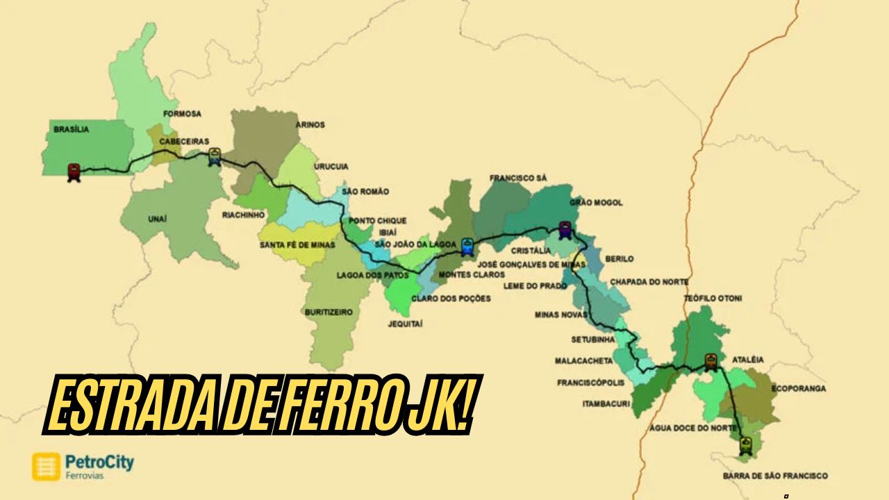 Obra histórica promete conectar Espírito Santo a Brasília com 1.188 km de trilhos; “Estrada de Ferro JK” inicia desapropriação de imóveis e mira transformar o transporte no Brasil