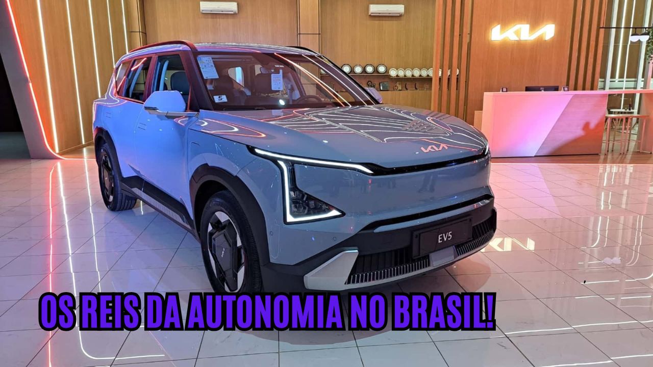 Os carros elétricos com maior autonomia no Brasil: modelos que percorrem até 528 km, de SUVs de luxo a opções mais acessíveis