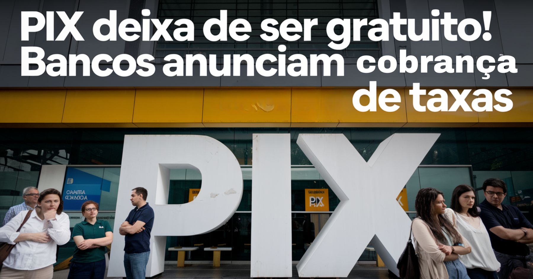 PIX deixa de ser gratuito! Bancos anunciam cobrança de taxas