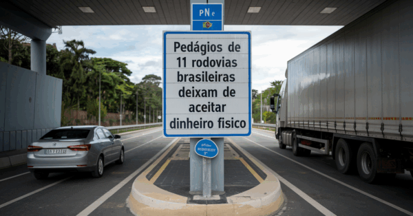 Pedágios de 11 rodovias brasileiras deixam de aceitar dinheiro físico