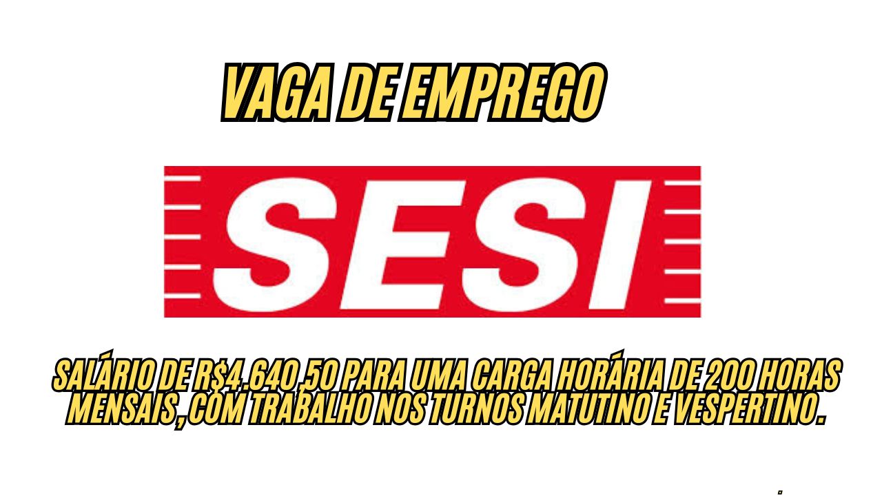 Procurando emprego na área de enfermagem? O SESI abre vaga de emprego com salário de R$4.640,50; Envie seu currículo até dia 9 de dezembro