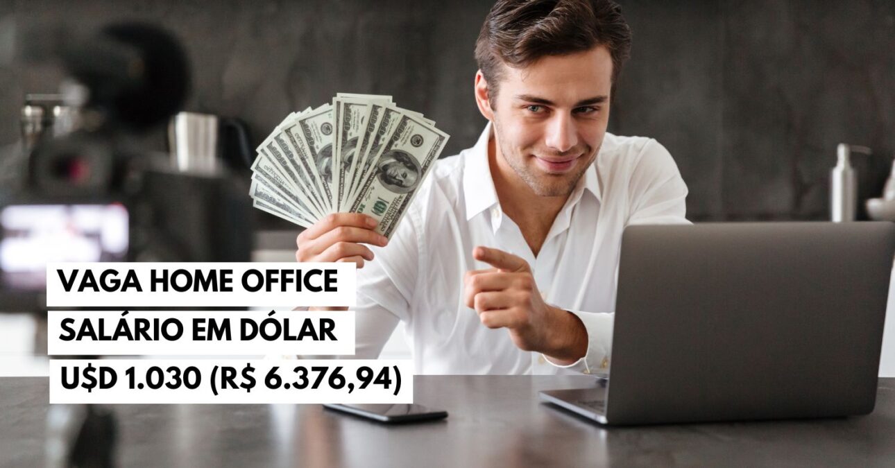 Quer trabalhar de casa e receber em dólares U$D 1.030 (R$ 6.376,94) Vaga home office exigindo escolaridade mínima para atuar como Assistente Virtual acaba de ser aberta!