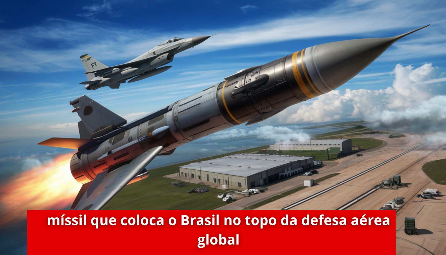 O míssil MAA-1 Piranha revoluciona a defesa aérea do Brasil. Descubra como ele combina velocidade supersônica e alta precisão! (Imagem: Reprodução/Canva)