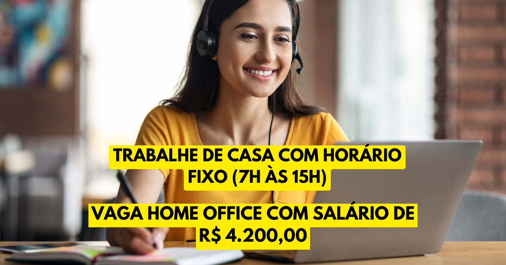 Processo seletivo para preencher vaga home office: Trabalhe de casa com horário fixo (7h às 15h) e receba R$ 4.200,00 para atuar de Segunda à sexta como analista de RH
