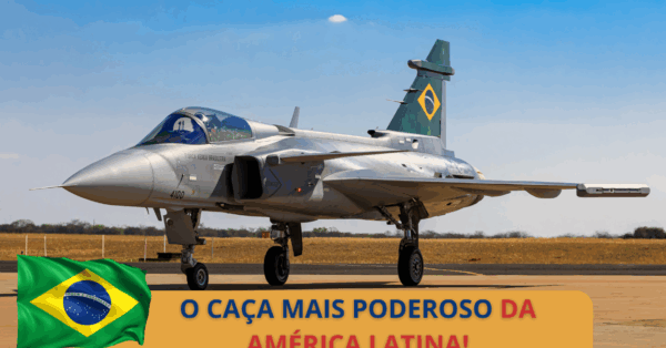 O F-39E Gripen estreia na CRUZEX 2024, destacando-se como o caça mais avançado da América Latina e reforçando a defesa aérea brasileira. (Imagem: Reprodução/Canva)