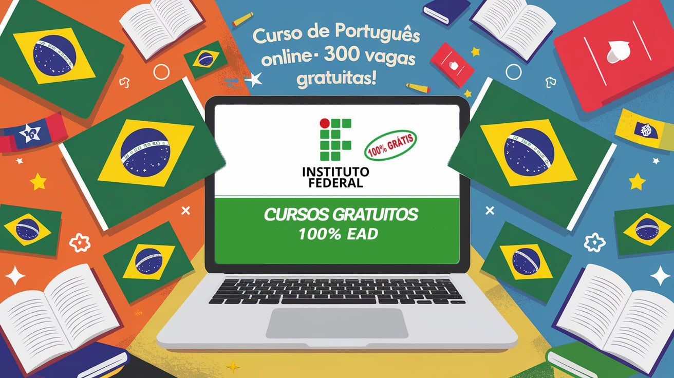 Curso gratuito e online de português abre 300 vagas no IFSP. Inscrições começam em 18/12 e prometem aprendizado flexível!