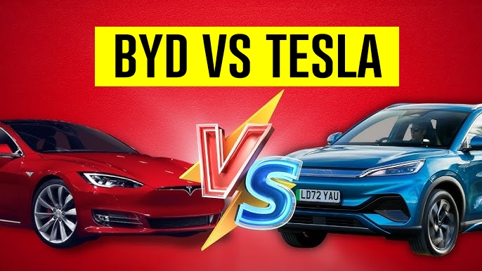BYD, TESLA