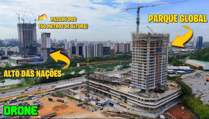 El Alto Das Nações Es Un Rascacielo De 216 Metros Y 39 Pisos, El Más Alto De São Paulo. Con Un Costo De 3 Mil Millones De Reales, Ofrece Lujo Extremo, Áreas Modernas Y Una Vista Deslumbrante.