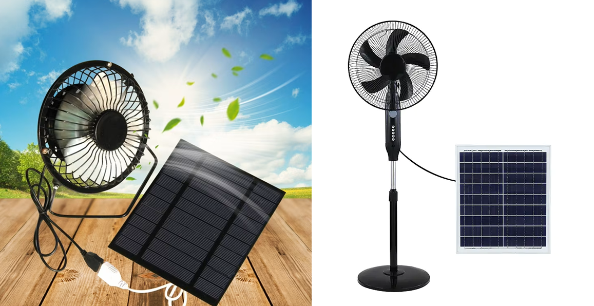 ventilador, painel solar, solar