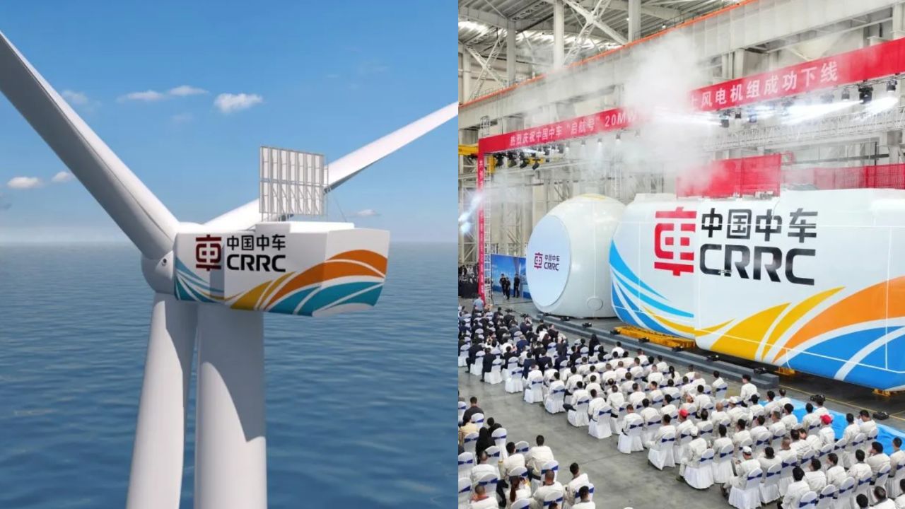 A China ligou uma turbina eólica tão grande que o edifício mais alto da Espanha cabe entre as suas pás