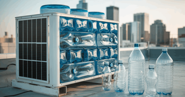 Ar-condicionado feito de garrafas PET que não consome energia Conheça o Eco-Cooler, a invenção sustentável que está revolucionando vidas ao redor do mundo!