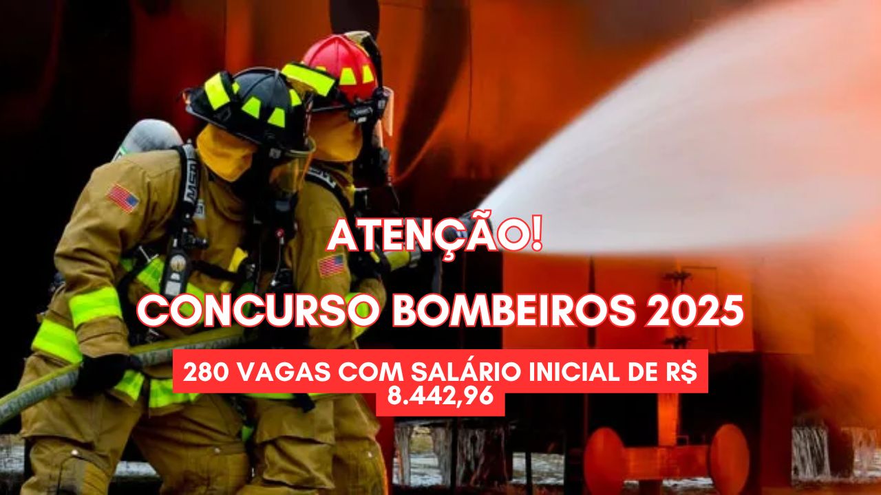 Atenção! Concurso Bombeiros 2025: Corpo de Bombeiros do Amapá oferece 280 vagas com salário inicial de R$ 8.442,96