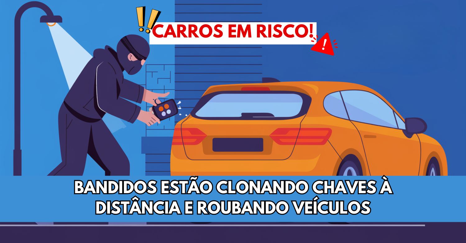 Carros em risco bandidos estão clonando chaves à distância e roubando veículos em segundos! Descubra como o relay attack funciona e proteja seu automóvel!