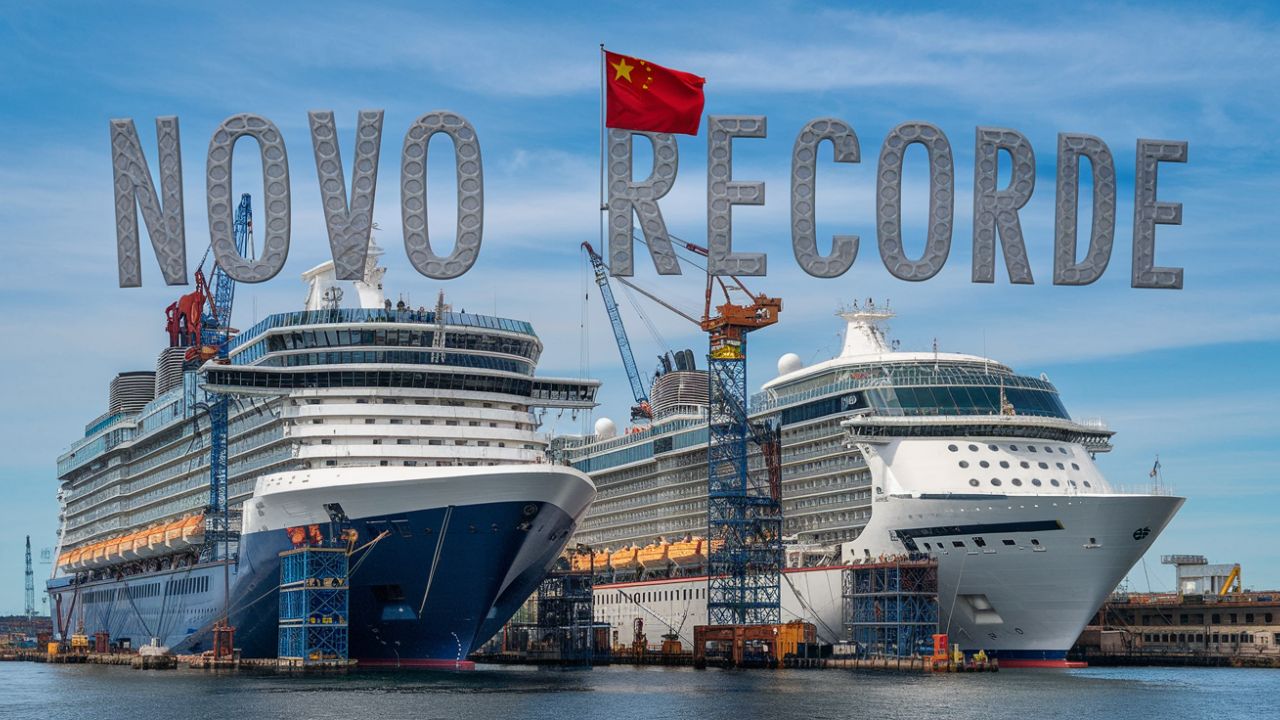 China choca o mundo ao construir dois navios de cruzeiro gigantescos em tempo recorde e desafia a Europa