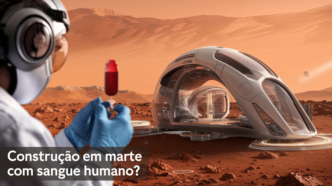 Construção em Marte com sangue humano Cientistas surpreendem ao sugerirem uso de fluidos corporais no planeta vermelho