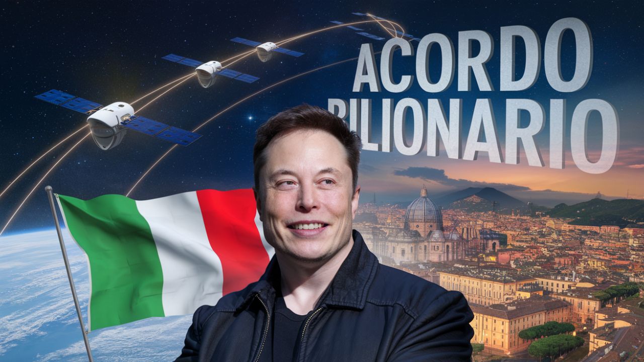 Elon Musk e Starlink fecham acordo bilionário com a Itália para revolucionar as telecomunicações na Europa
