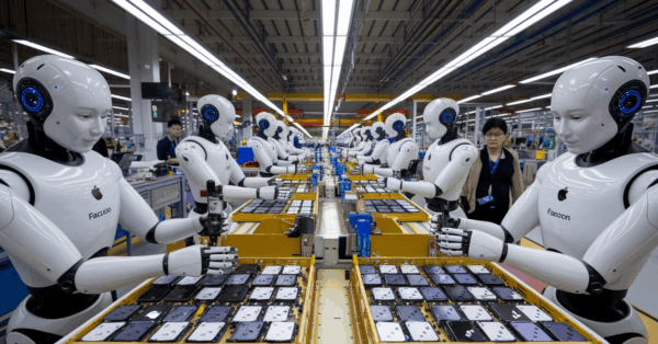 Fim da era do trabalho braçal Foxconn pode usar robôs humanoides para fabricar iPhones