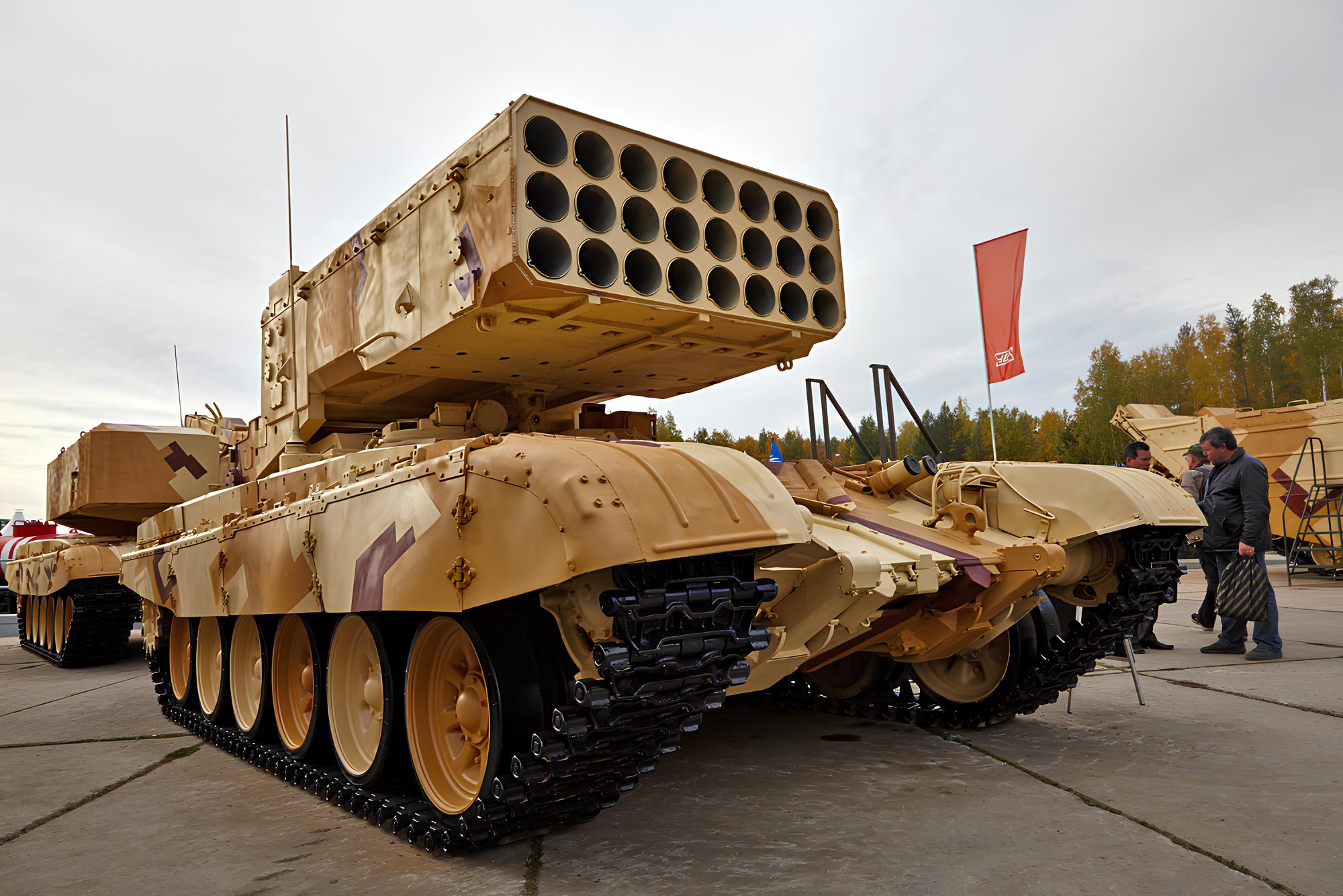 Arma devastadora da Rússia! TOS-1, o lançador de múltiplos foguetes