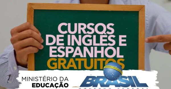 MEC oferece cursos de Inglês e Espanhol, totalmente gratuitos e online (EAD), sem processo seletivo e com certificado garantido para pessoas de todo o Brasil