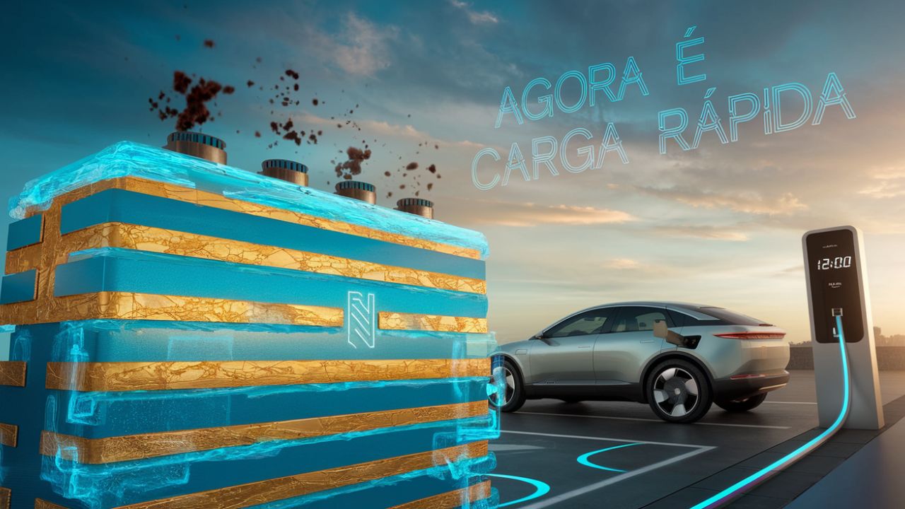 Nova bateria de lítio-enxofre: Tecnologia revolucionária carrega em 12 MINUTOS e garante Mais de 1.000 ciclos de uso