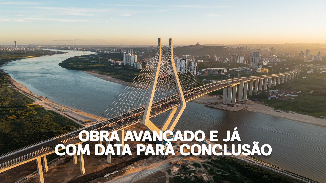 Ponte de Guaratuba avança 35%, com entrega prevista para 2026. Obra de R$ 400 milhões promete modernizar o litoral do Paraná.