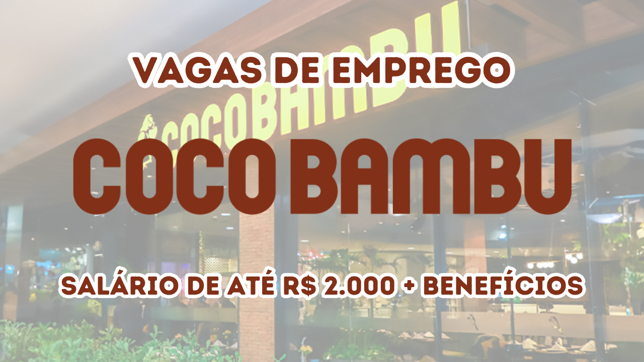 Coco Bambu abre vagas de emprego para Ajudante de Cozinha em Barueri (SP), com benefícios e oportunidade de crescimento profissional.